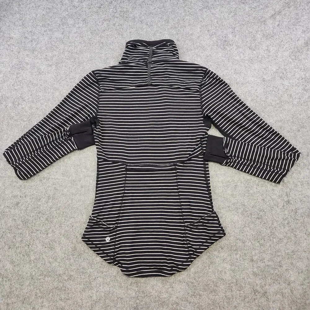 Lululemon Define Jacket Womens 6 Full Zip Scuba Activewear Yoga Athletic Stripe‎